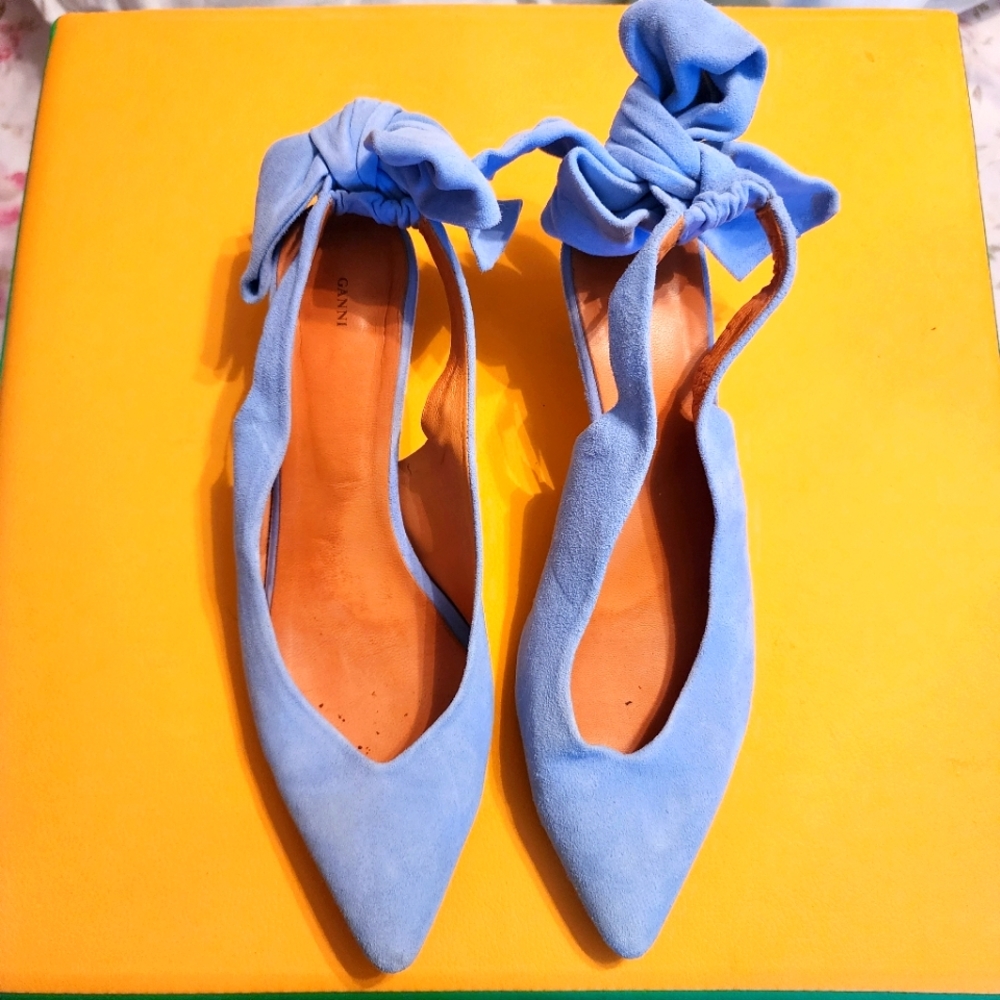 Ganni sling backs